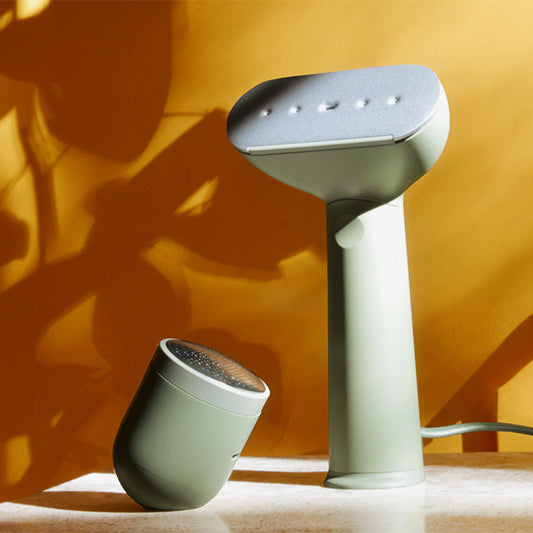 Sage Pilo 2 fabric shaver with Cirrus 3 iron steamer in afternoon light