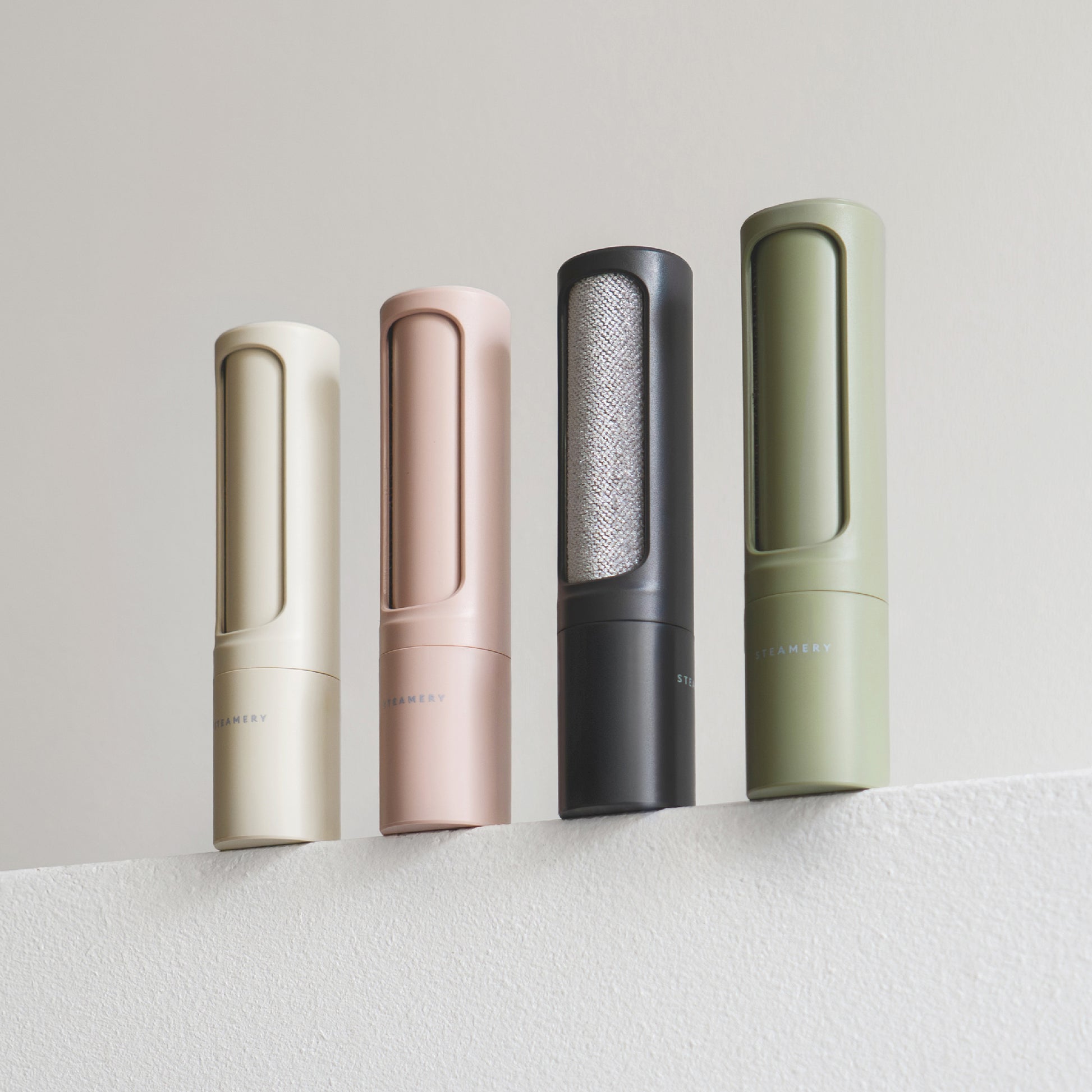 Steamery's reusable lint roller in four chic colors