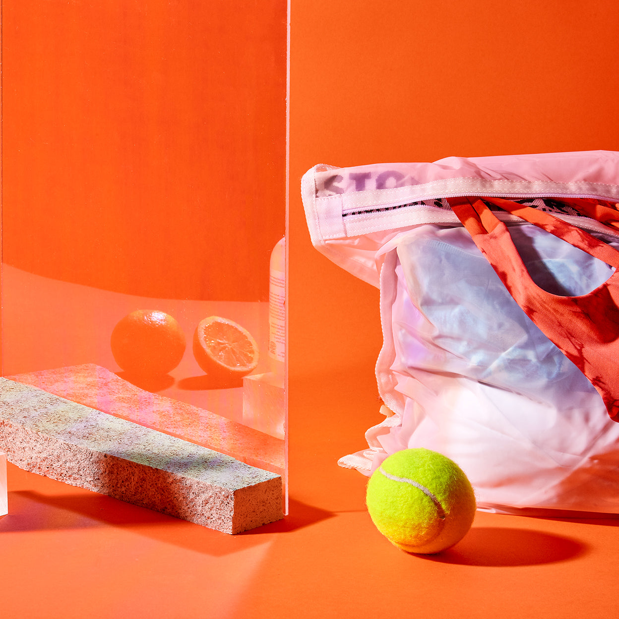 A Guppyfriend bag filled with sportswear