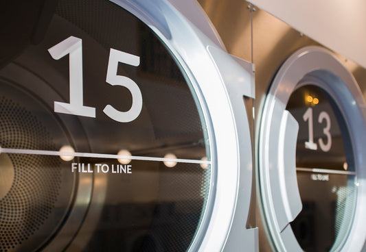 Sleek commercial dryers at Celsious