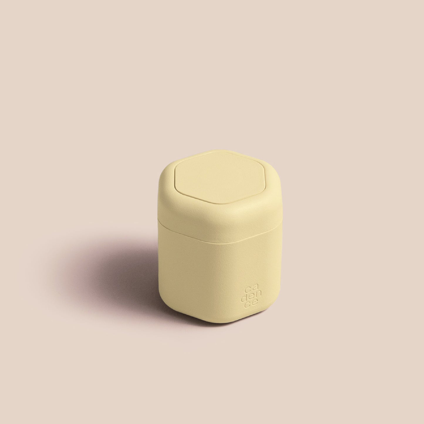 Pale yellow 5pm travel capsule by Cadence, medium size, single