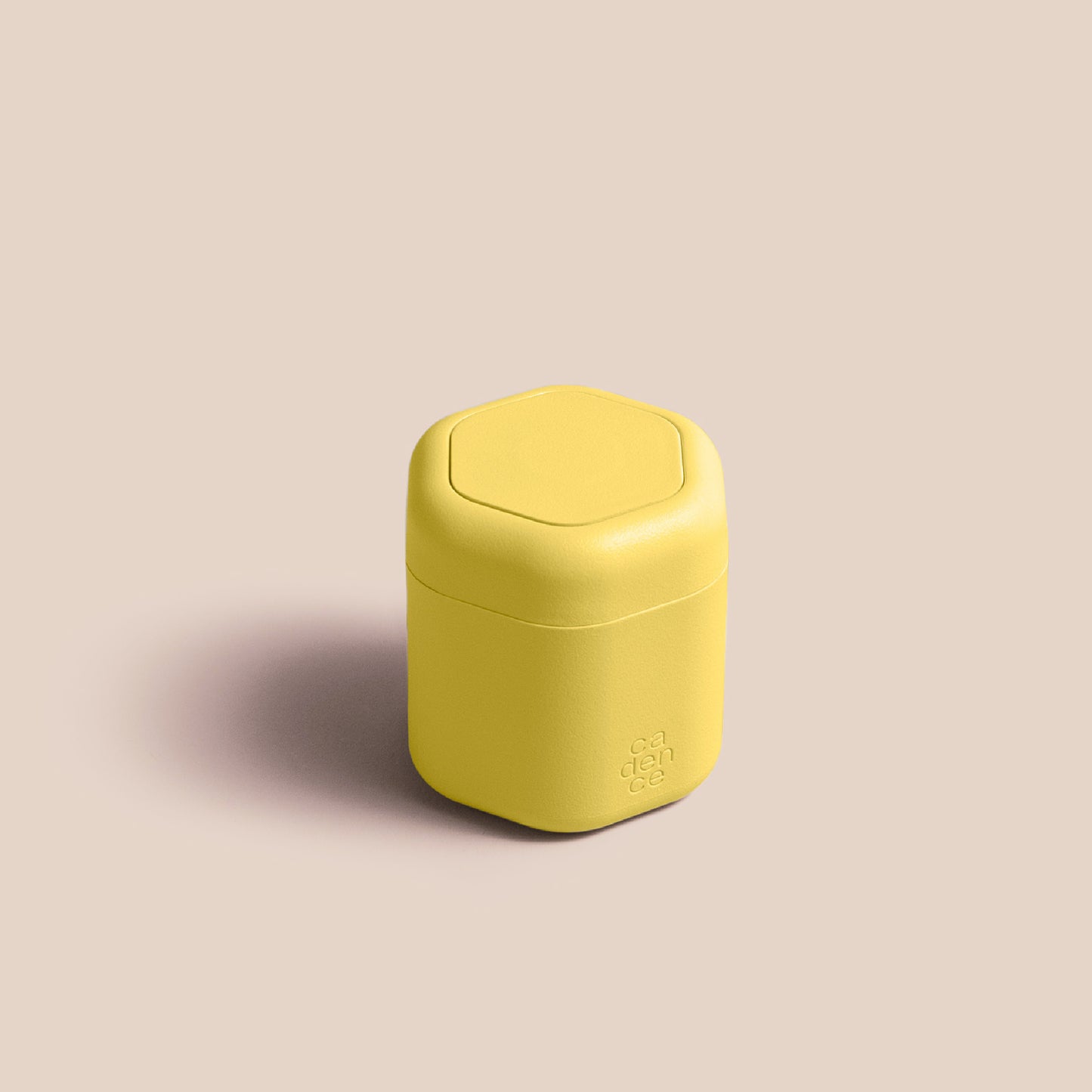 Yellow 6pm travel capsule by Cadence, medium size, single